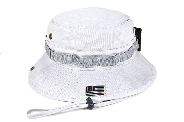 MB-004 MILITARY STYLE BOONIE HAT ADJUSTABLE- L.GREY